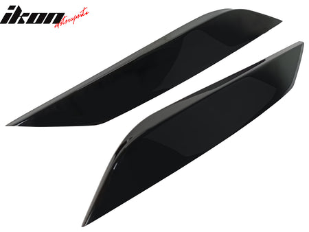 Fits 03-09 Nissan 350Z Headlight Eyelids Eyebrow ABS Painted #KH3 Black Obsidian