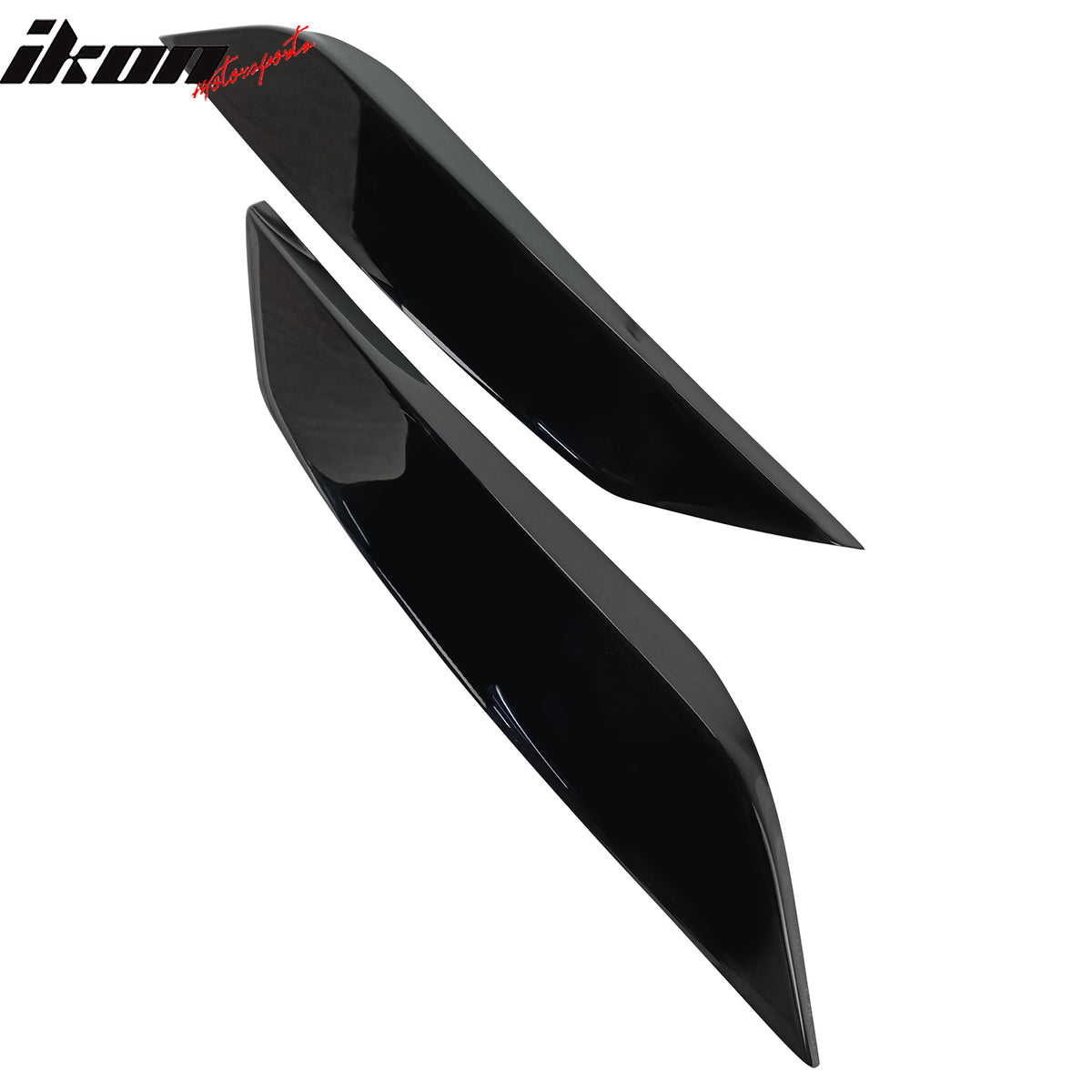 Fits 03-09 Nissan 350Z Headlight Eyelids Eyebrow ABS Painted #KH3 Black Obsidian