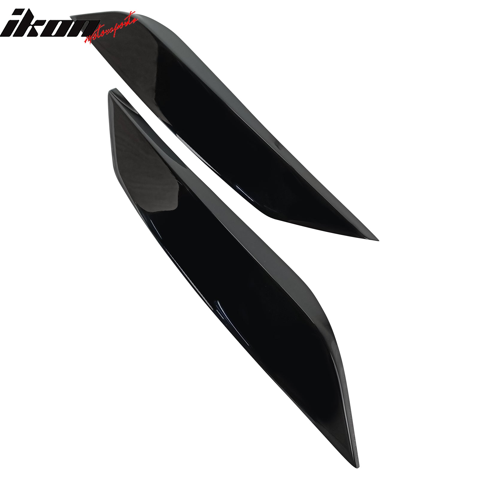 Fits 03-09 Nissan 350Z Headlight Eyelids Eyebrow ABS Painted #KH3 Black Obsidian