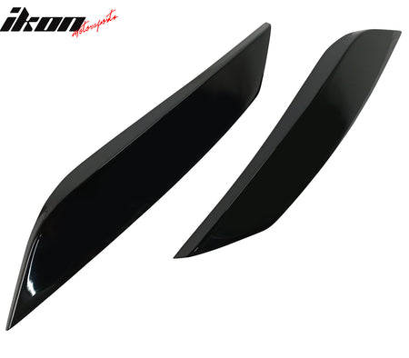 Fits 03-09 Nissan 350Z Headlight Eyelids Eyebrow ABS Painted #KH3 Black Obsidian