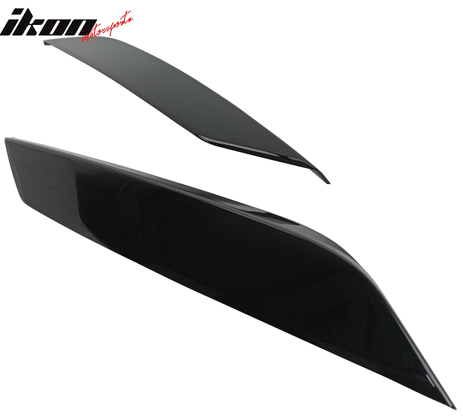 Fits 03-09 Nissan 350Z Headlight Eyelids Eyebrow ABS Painted #KH3 Black Obsidian