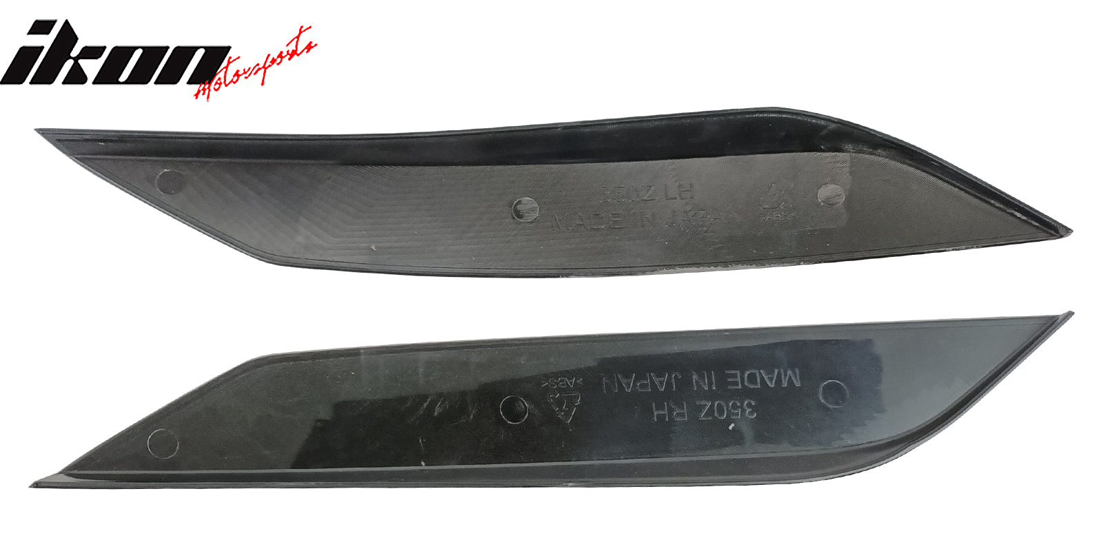 Fits 03-09 Nissan 350Z Headlight Eyelids Eyebrow ABS Painted #KH3 Black Obsidian