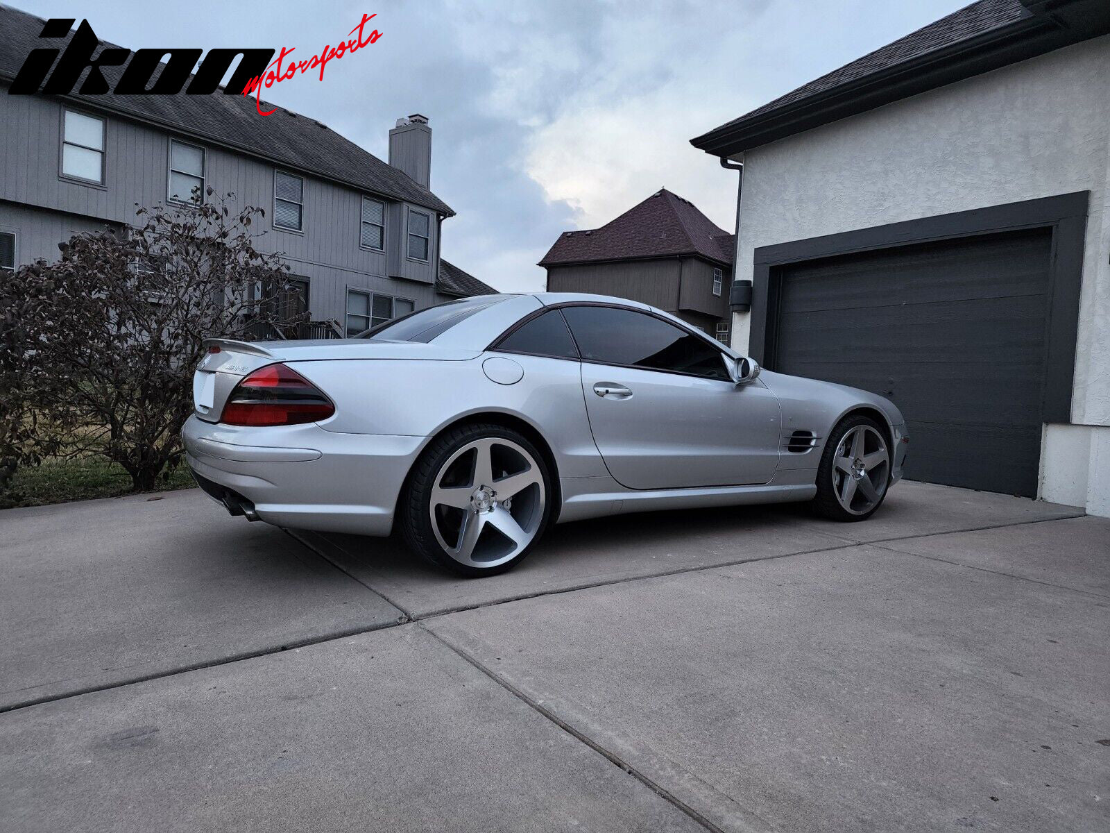 Fits 03-11 Benz R230 SL-Class AMG Style Trunk Spoiler Painted #744/775 Silver