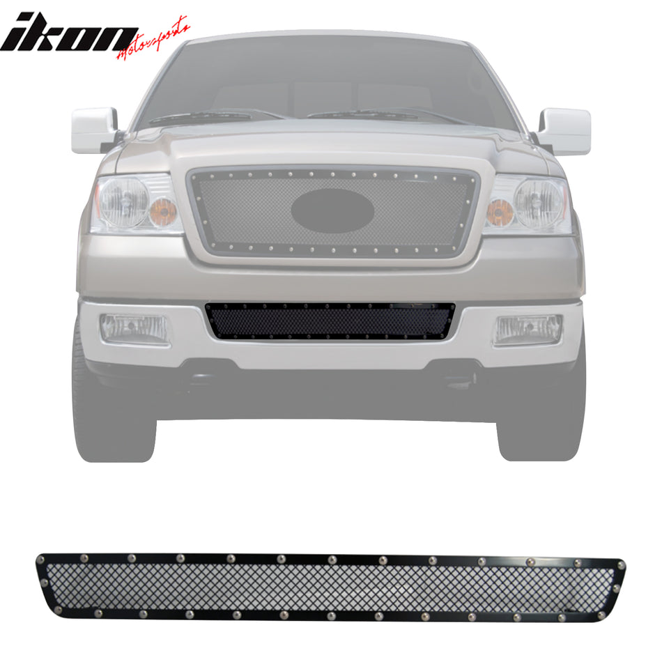 2004-2005 Ford F-150 Mesh Style Black Front Lower Grille Insert Steel