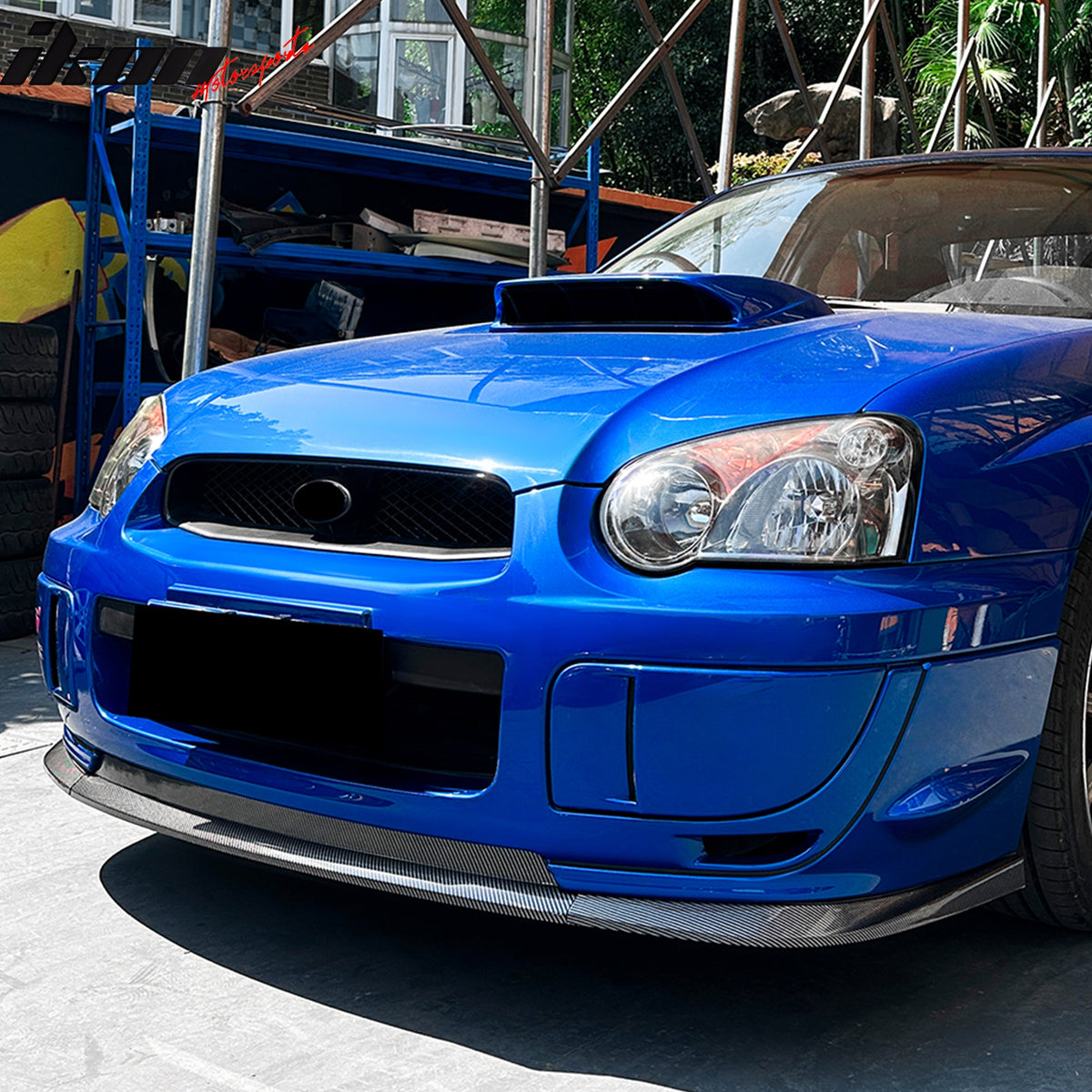 Fits 04-05 Impreza WRX STI Front Bumper Lip Chin Splitter PP Carbon Fiber Print