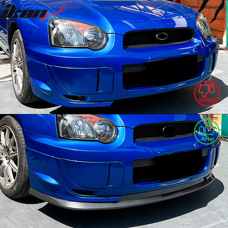 Fits 04-05 Impreza WRX STI Front Bumper Lip Chin Splitter PP Carbon Fiber Print
