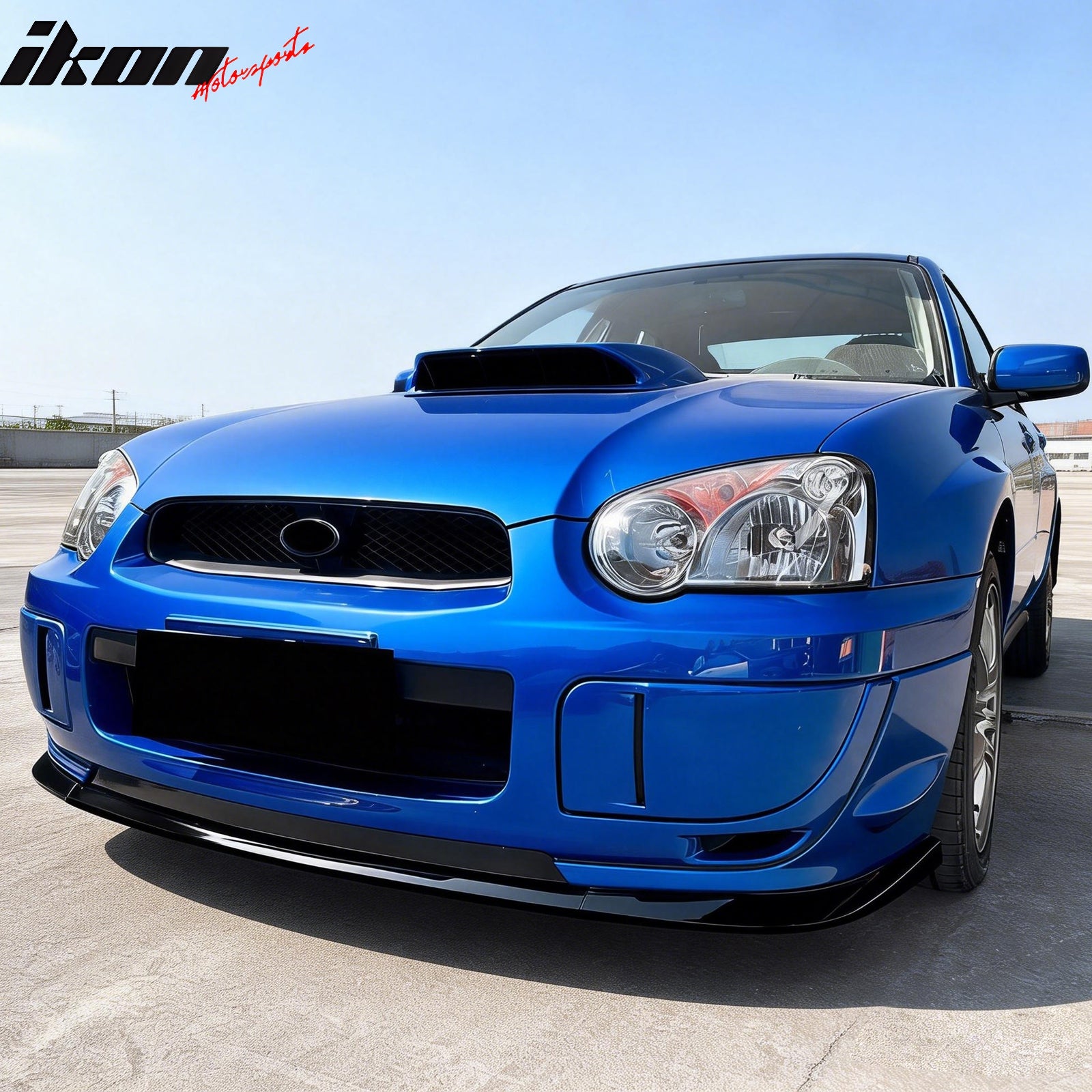 Fits 04-05 Subaru Impreza WRX STI Front Bumper Lip Chin Splitter PP Gloss Black