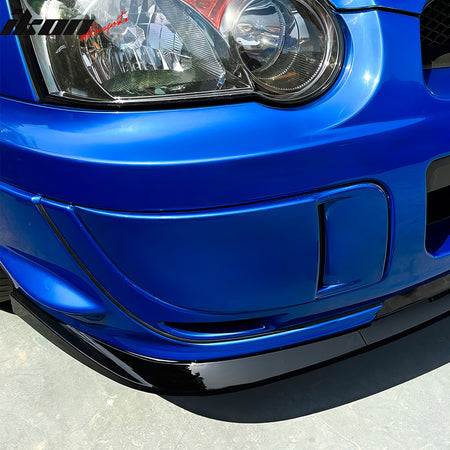 Fits 04-05 Subaru Impreza WRX STI Front Bumper Lip Chin Splitter PP Gloss Black