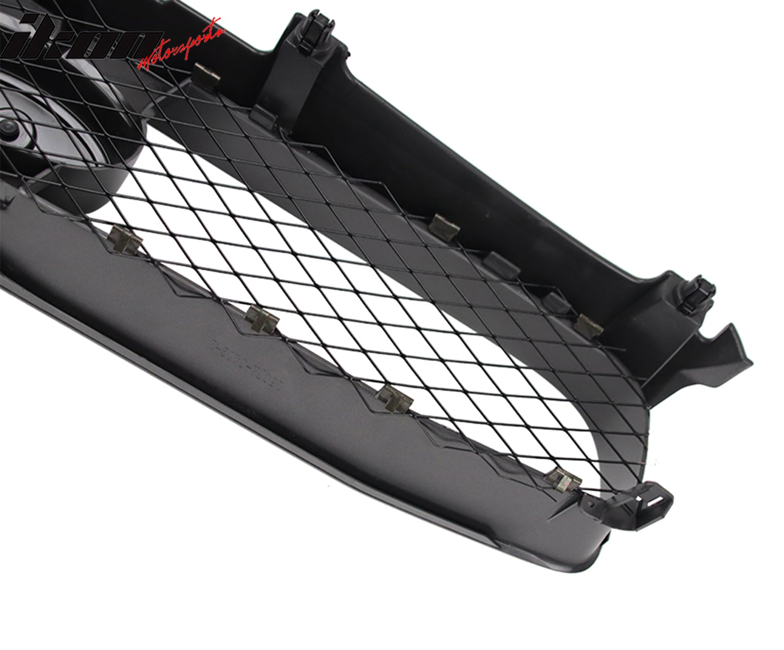 For 04-05 Subaru Impreza 4DR STI Style Front Bumper Upper Grille Gloss Black ABS