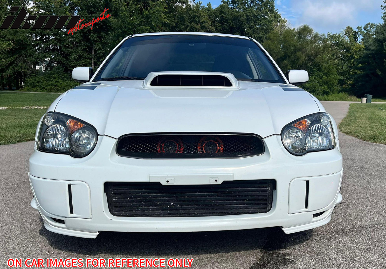 Fits 04-05 Subaru Impreza WRX Front Side Fog Light Cover Bezel PP Matte Black