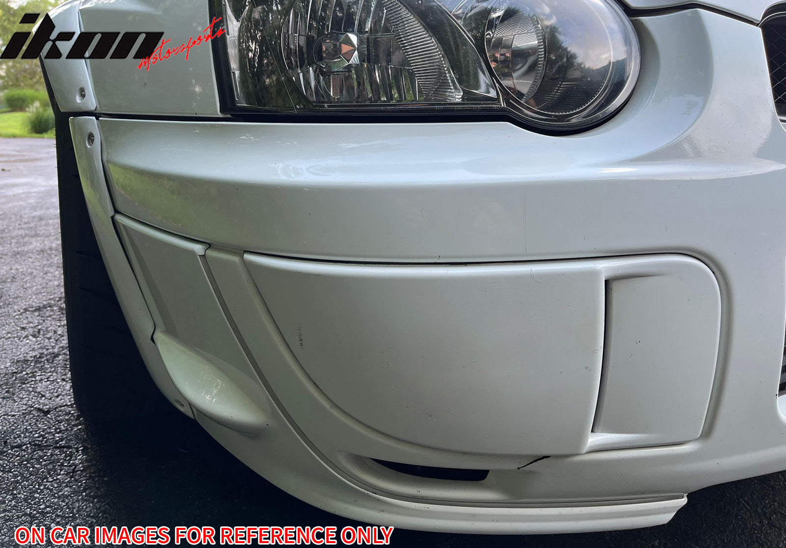 Fits 04-05 Subaru Impreza WRX Front Side Fog Light Cover Bezel PP Matte Black