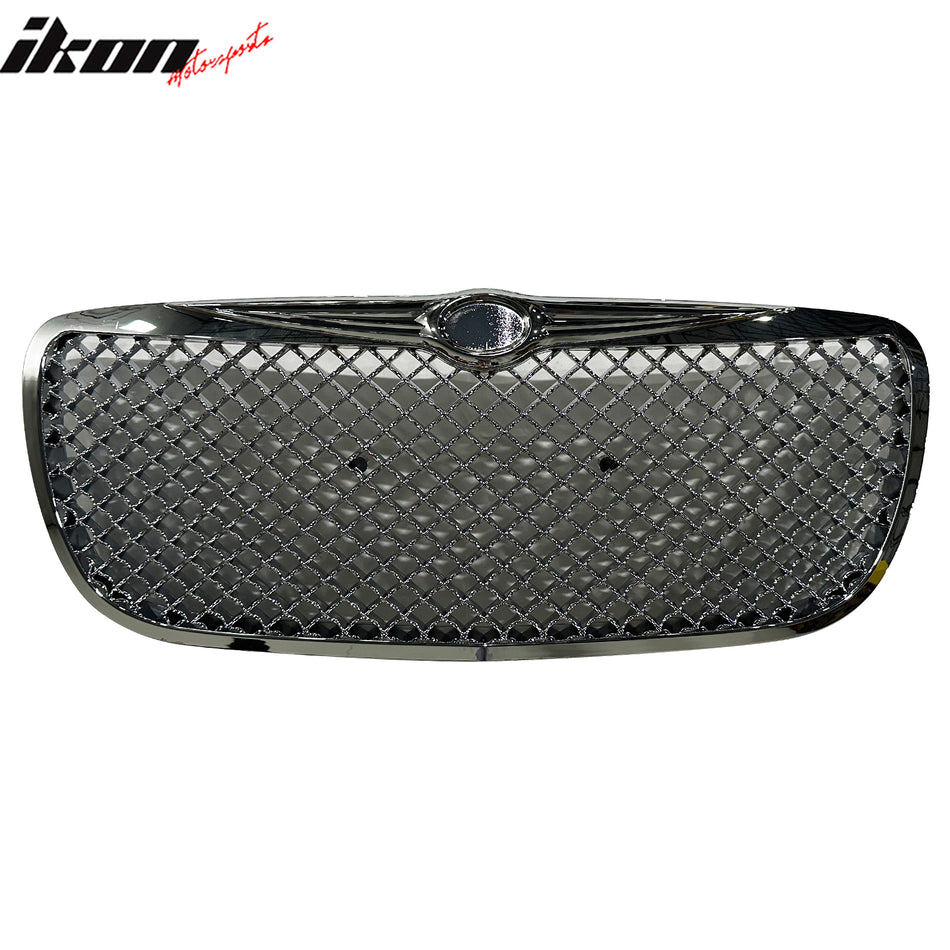 2004-2006 Chrysler Sebring Mesh Style Chrome Front Bumper Hood Grille