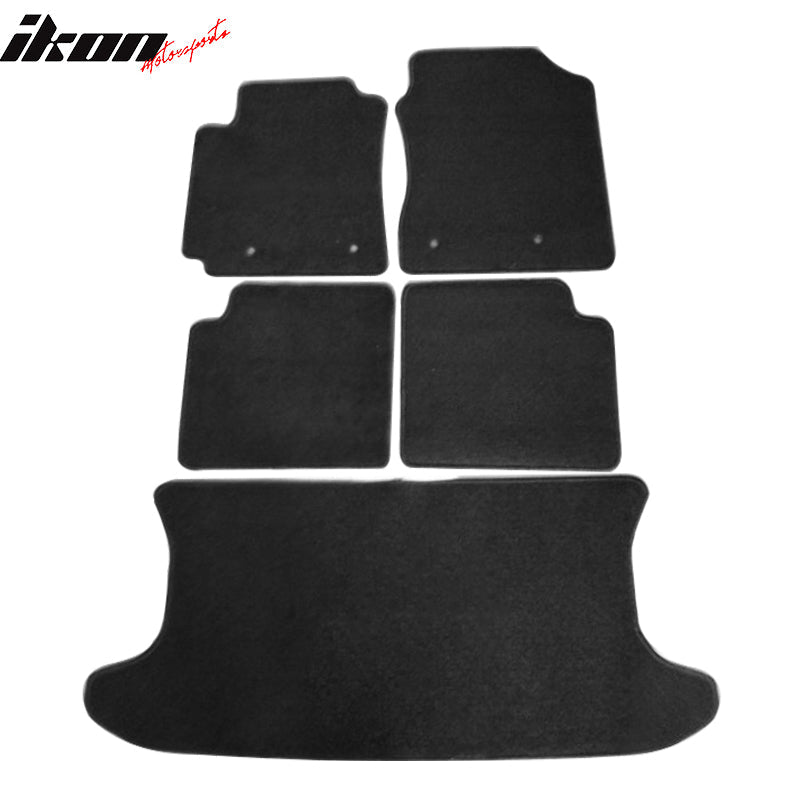 2004 - 2007 Scion xB Black Car Floor Mats Carpet 5PC NylonIkon Motorsports