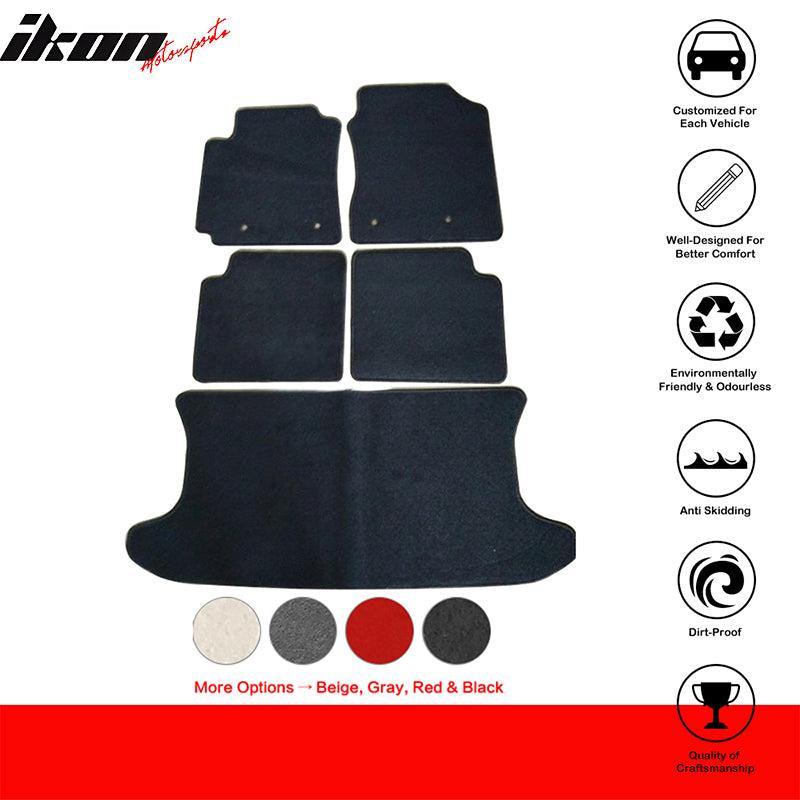Floor Mat for Scion xB 2004-2007 Black Carpet 5PC Nylon