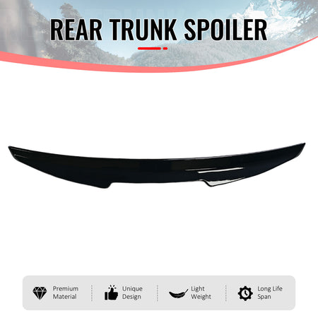 Fits 04-08 Acura TL Sedan 4DR Trunk Spoiler Gloss Black PSM Style Rear Wing ABS