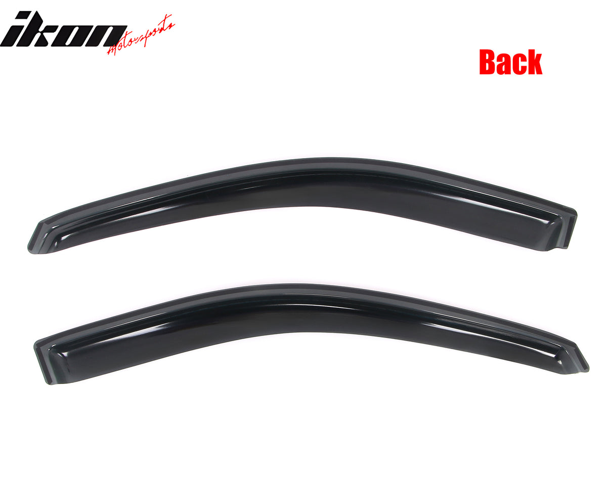 Fits 04-08 Ford F-150 Standard Cab 2PCS In-channel Window Visor Rain Vent Shade