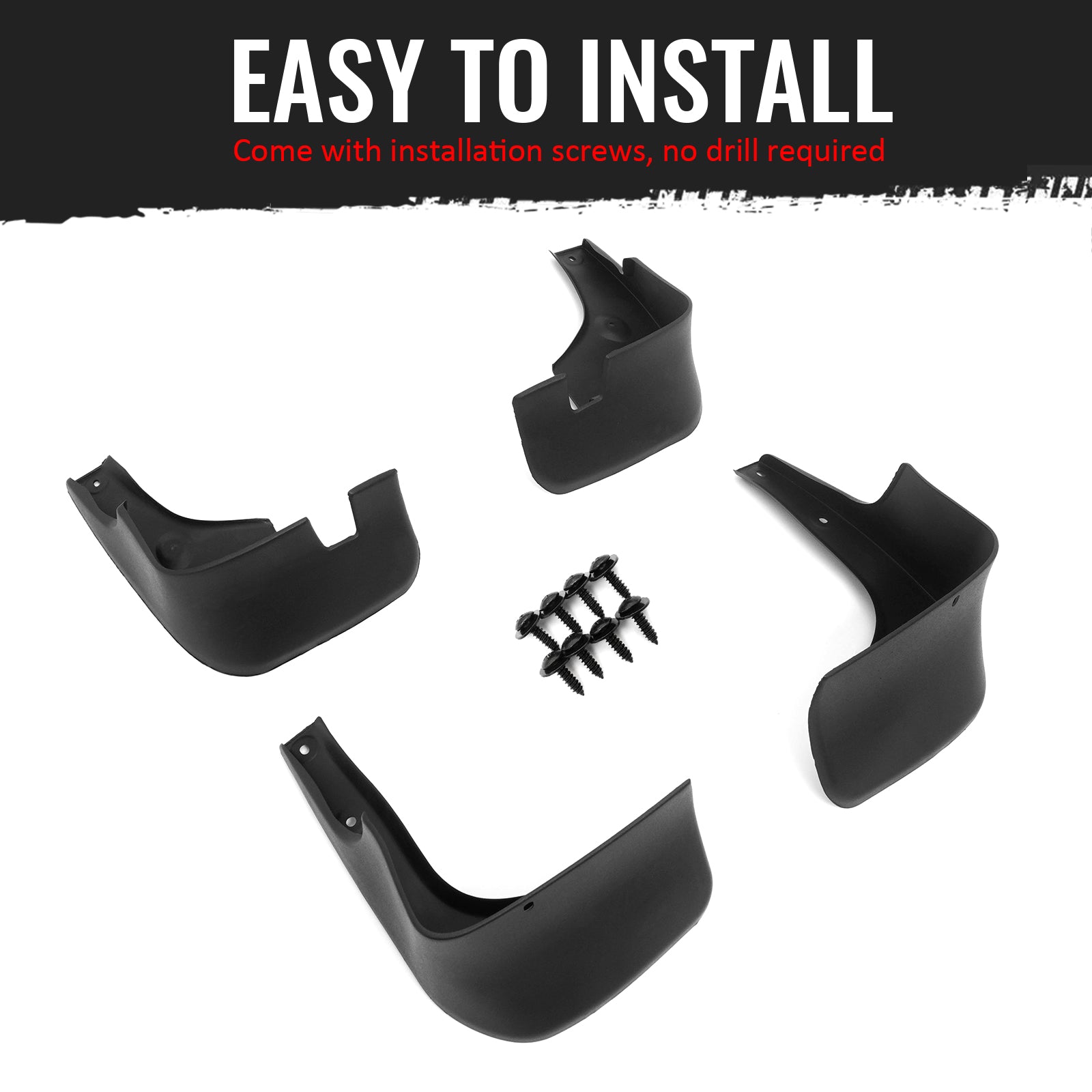 Fits 04-09 Lexus RX330 Front & Rear Fender Mud Flaps Wheel Arch Splash Guards PP