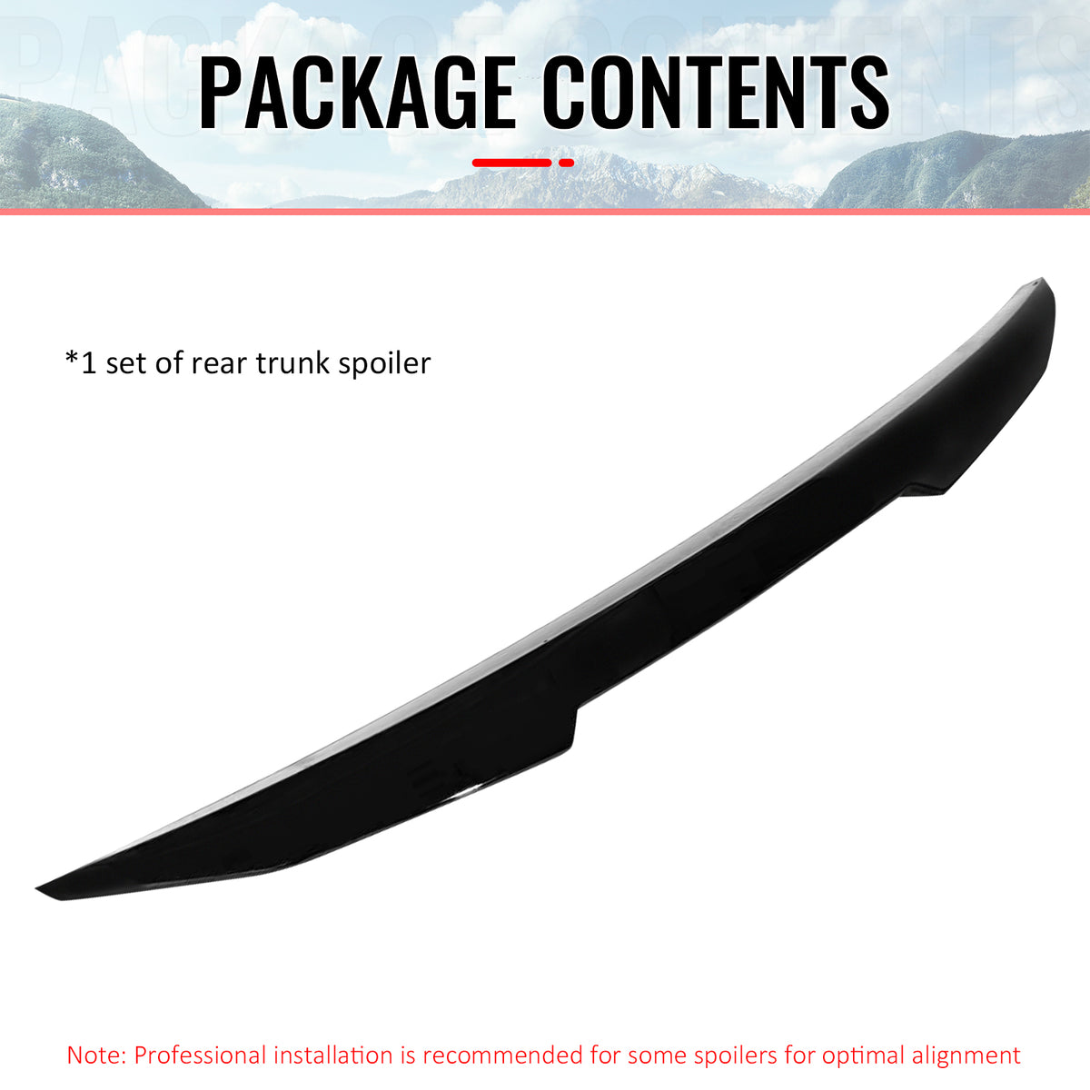 Fits 04-10 BMW E60 M5 Sedan PSM Style Gloss Black Rear Trunk Spoiler Wing ABS