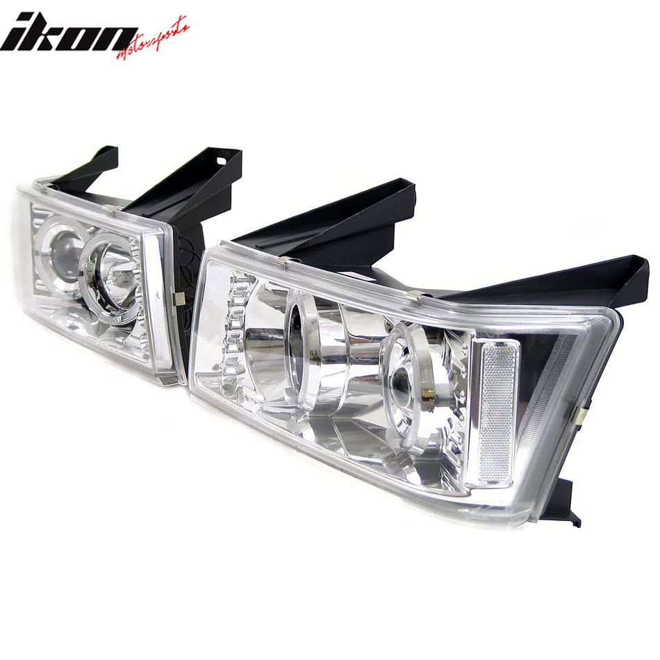 2004 - 2010 GMC Canyon Chevy Colorado Projector Headlights Clear LensIkon Motorsports