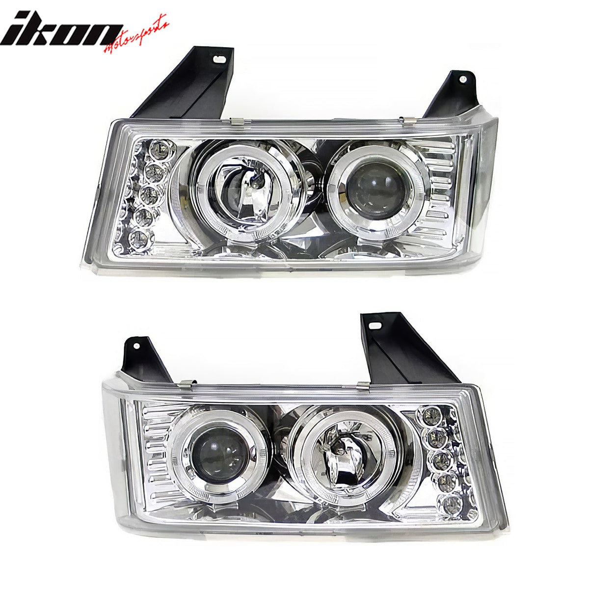 2004 - 2010 GMC Canyon Chevy Colorado Projector Headlights Clear LensIkon Motorsports