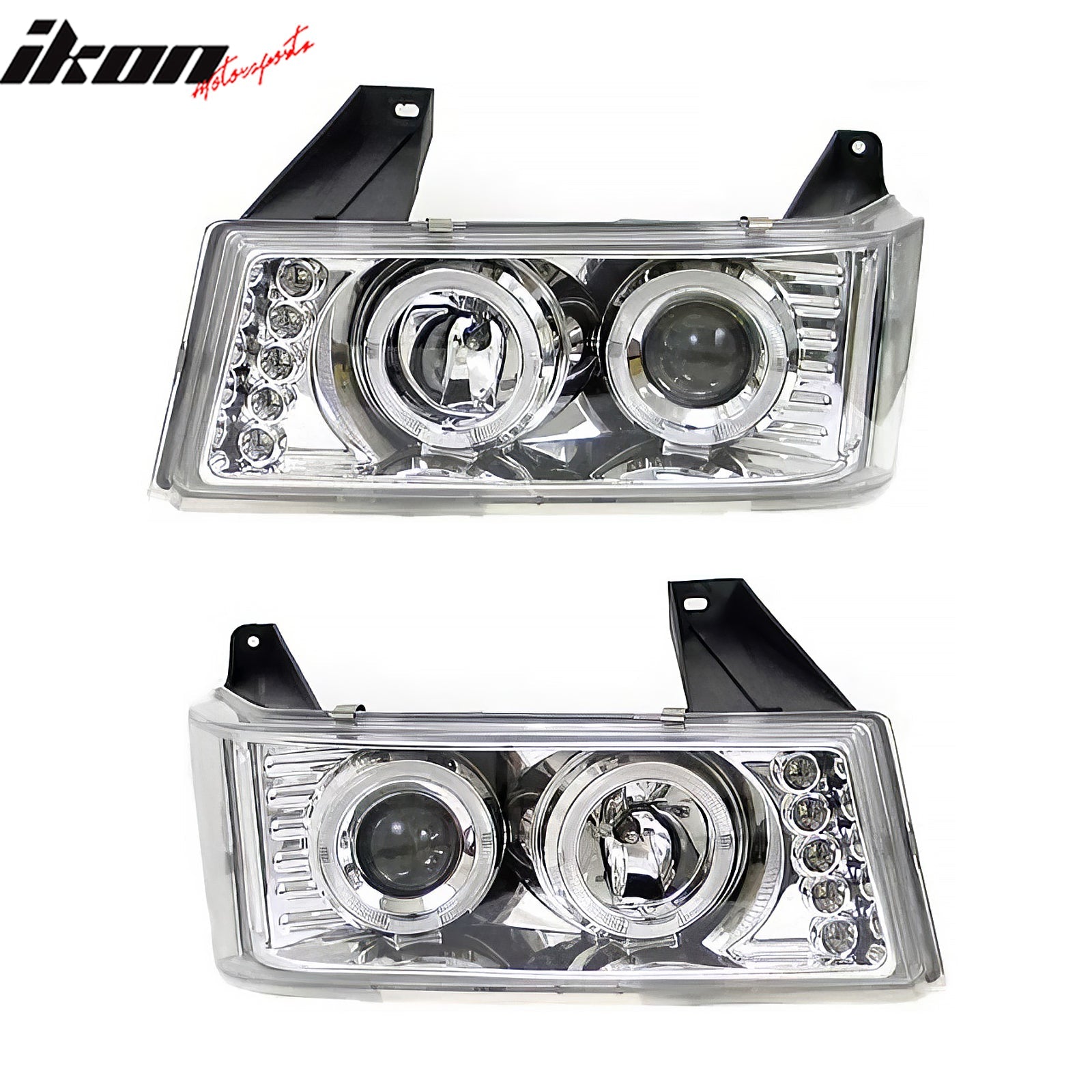 2004 - 2010 GMC Canyon Chevy Colorado Projector Headlights Clear LensIkon Motorsports
