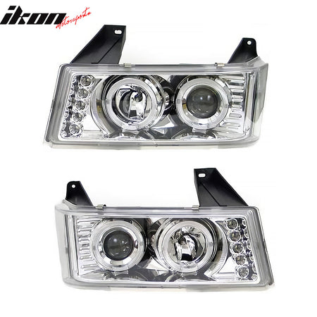 2004 - 2010 GMC Canyon Chevy Colorado Projector Headlights Clear LensIkon Motorsports