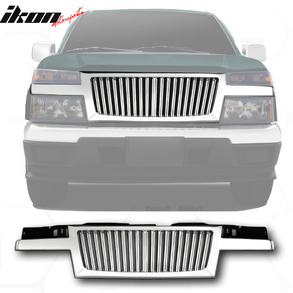 2004-2012 Chevy Colorado ABS Front Bumper Grille Guard Grill Chrome
