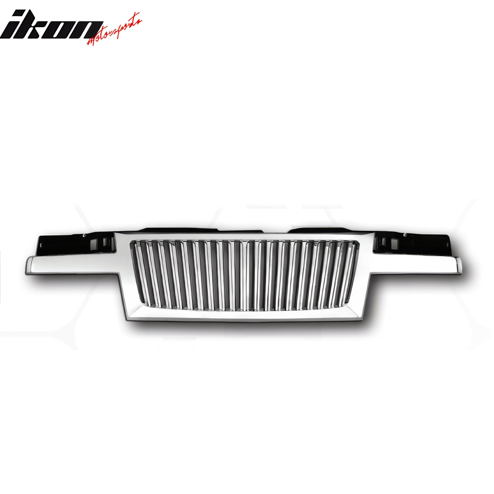 Fits 04-12 Chevrolet Colorado ABS Front Bumper Grille Guard Cover Grill - Chrome