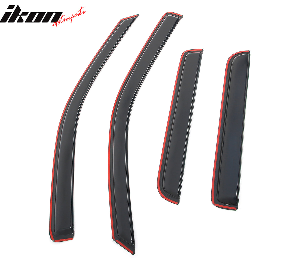 Fits 04-12 Chevy Colorado GMC Canyon Crew Cab Window Visors Deflector In-Channel