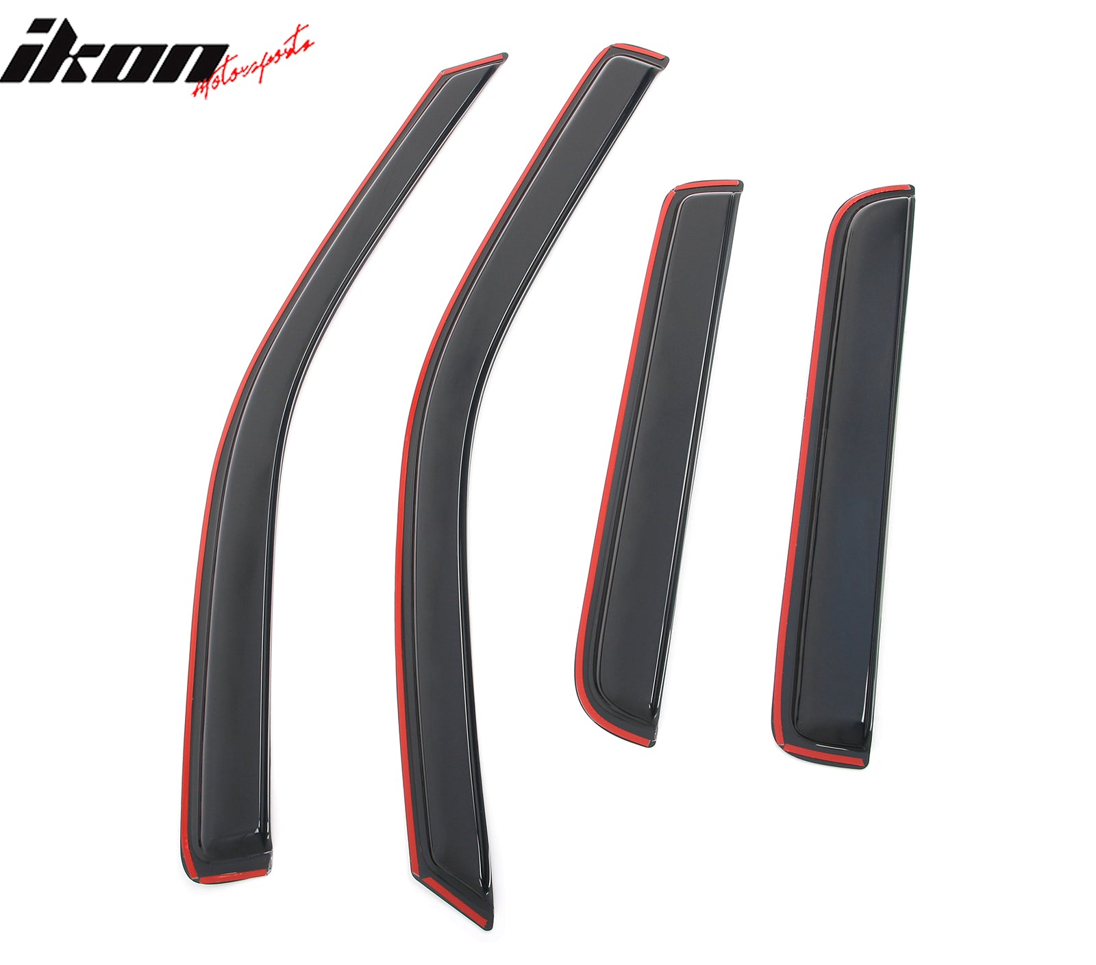 Fits 04-12 Chevy Colorado GMC Canyon Crew Cab Window Visors Deflector In-Channel