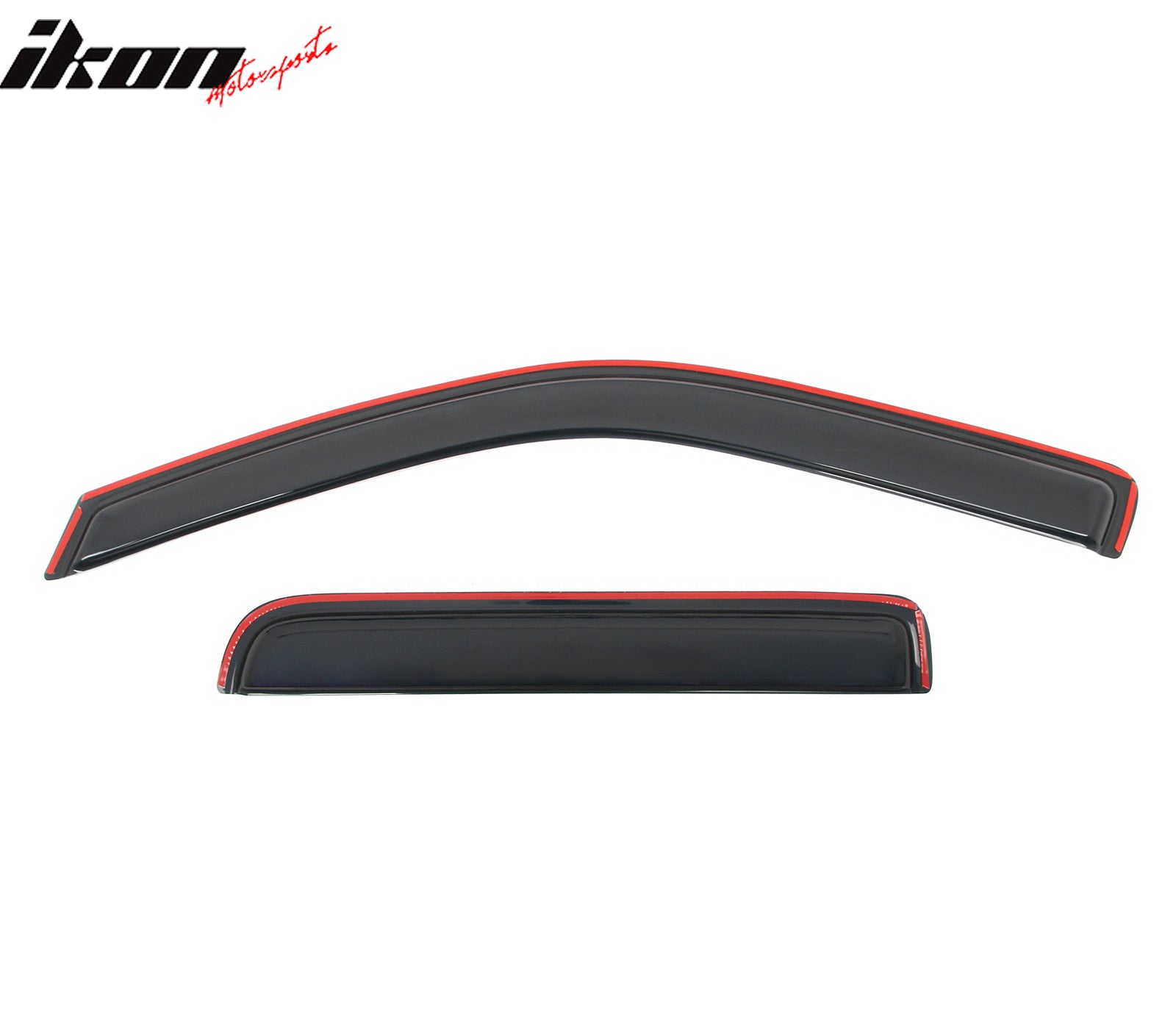 Fits 04-12 Chevy Colorado GMC Canyon Crew Cab Window Visors Deflector In-Channel