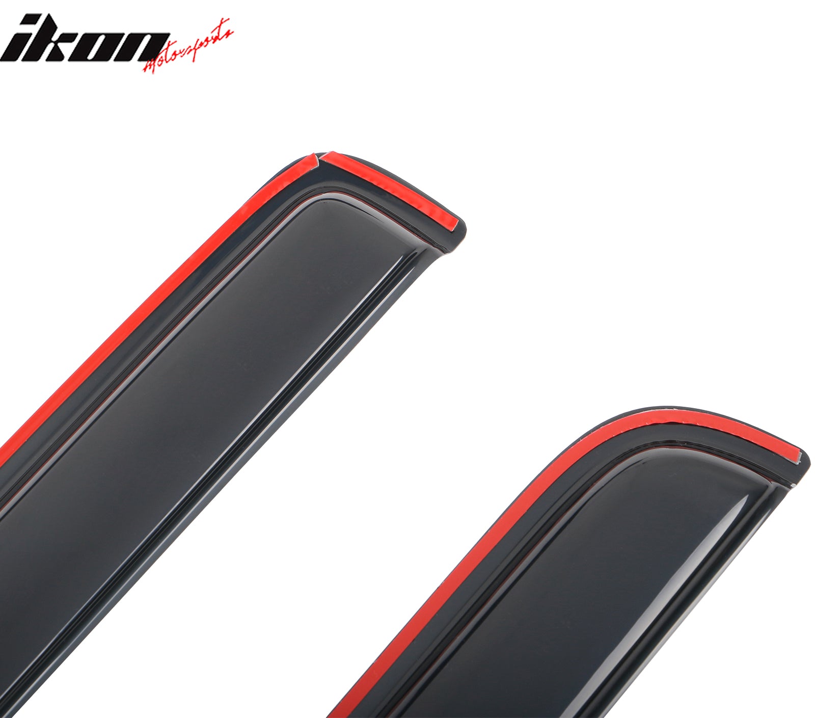 Fits 04-12 Chevy Colorado GMC Canyon Crew Cab Window Visors Deflector In-Channel