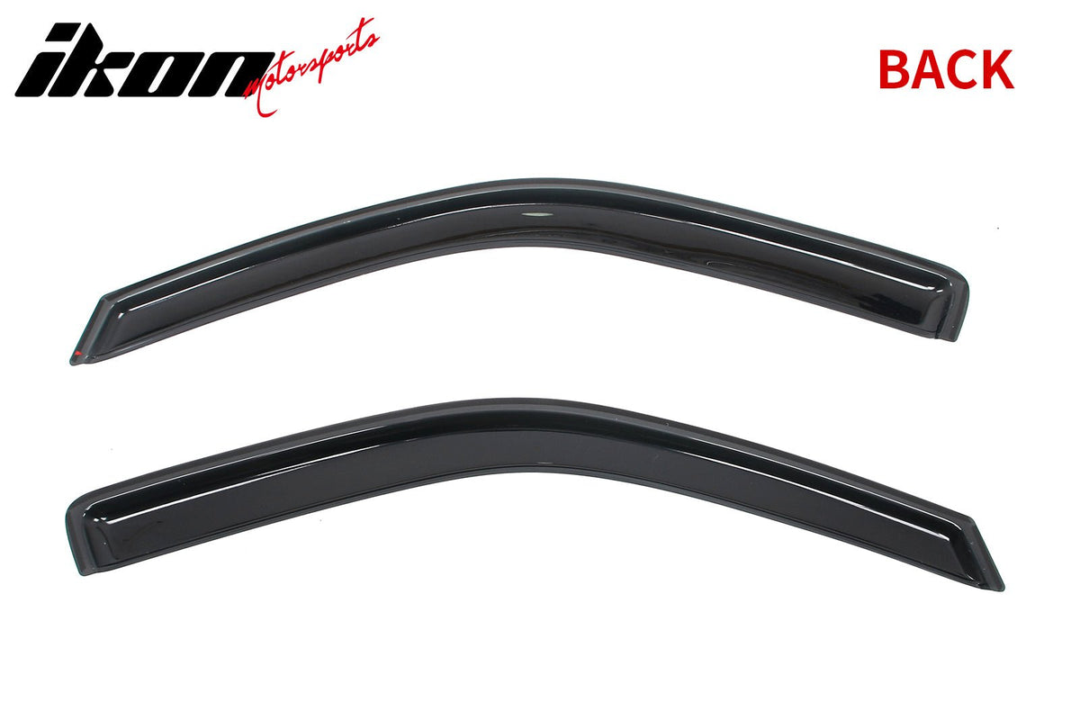 Fits 04-12 Chevy Colorado GMC Canyon Regular Cab Window Visors Guards In-Channel