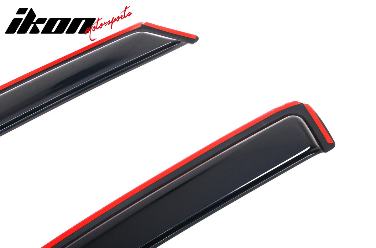 Fits 04-12 Chevy Colorado GMC Canyon Regular Cab Window Visors Guards In-Channel