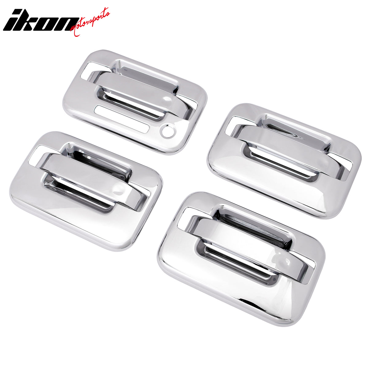 Fits 04-14 Ford F-150 Front Rear Door Handle Cover W/ 1-Keyhole + KeyPad Chrome