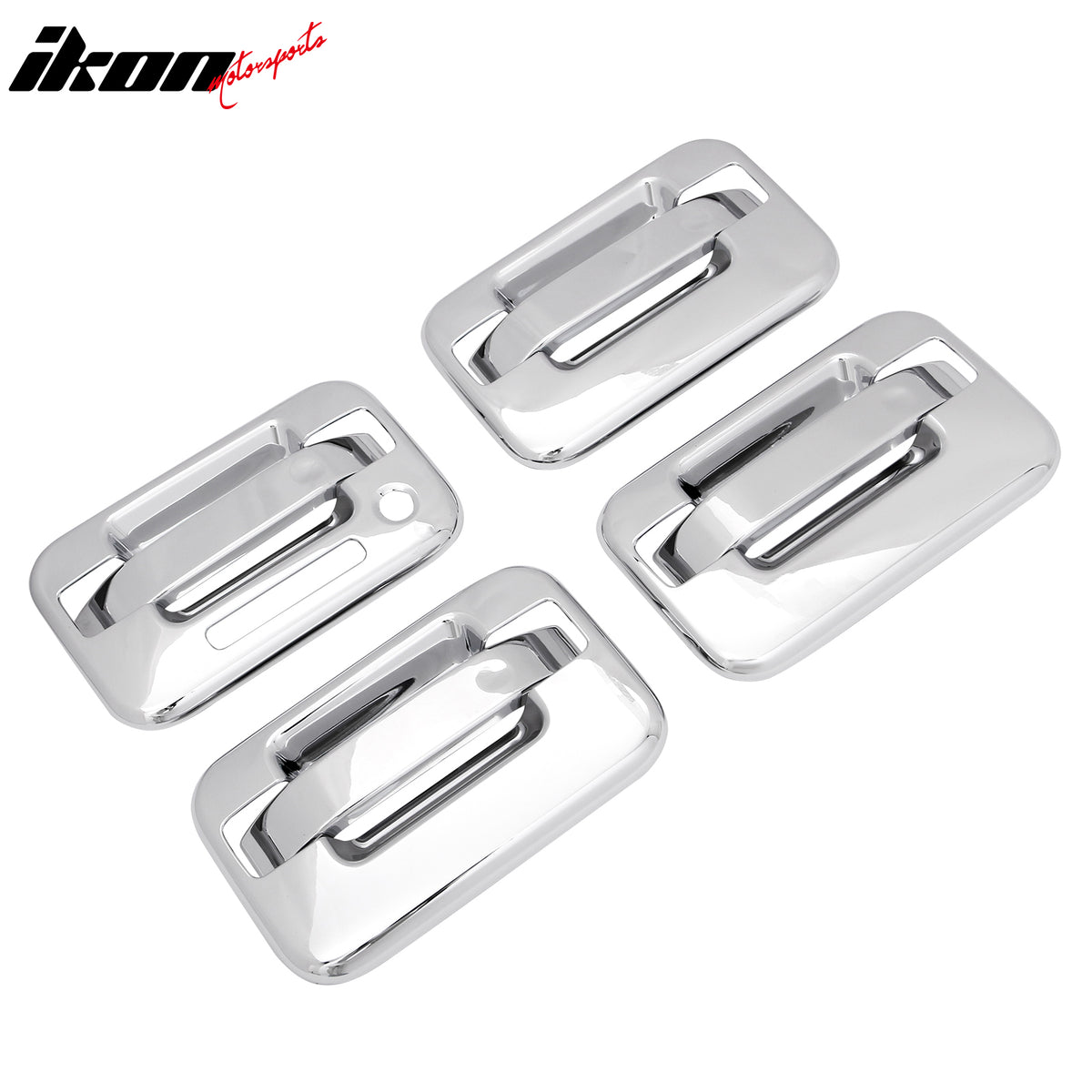 Fits 04-14 Ford F-150 Front Rear Door Handle Cover W/ 1-Keyhole + KeyPad Chrome