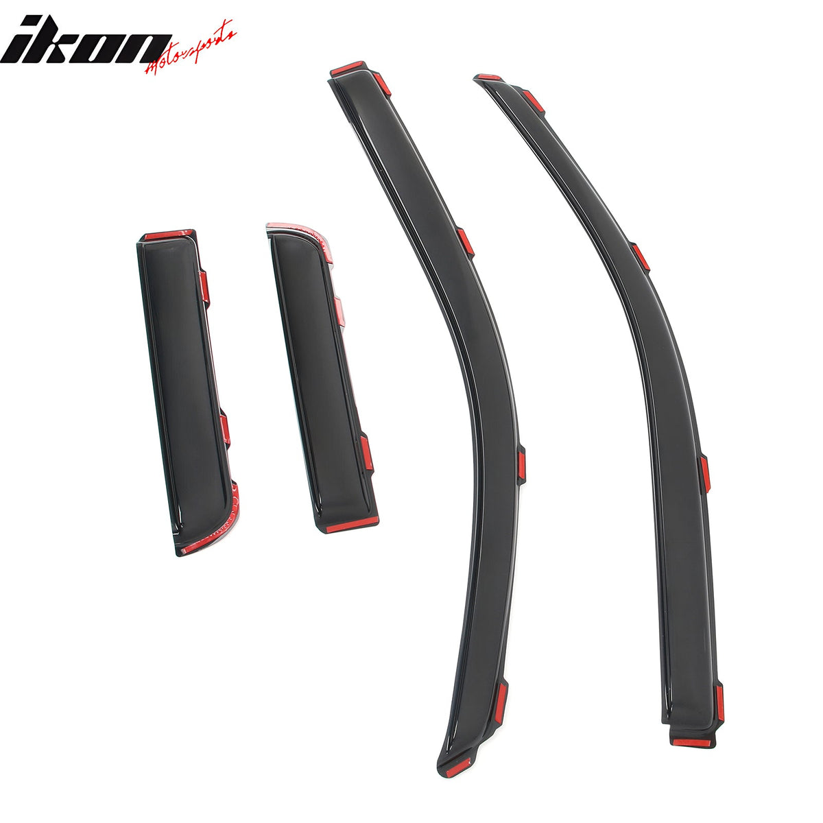 2004 - 2014 Ford F150 Extended Cab Window Visors In Channel Acrylic 4PCIkon Motorsports