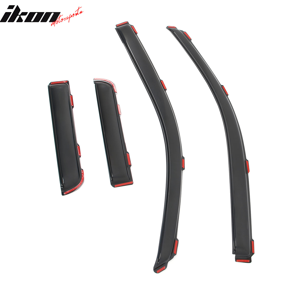 For 04-14 Ford F150 Extended Cab Window Visor Deflectors In Channel Acrylic Vent