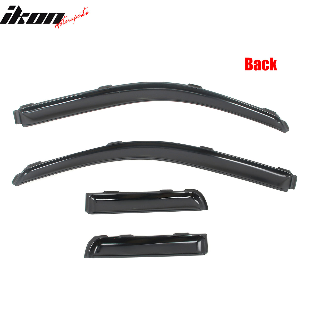 For 04-14 Ford F150 Extended Cab Window Visor Deflectors In Channel Acrylic Vent