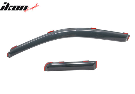 For 04-14 Ford F150 Extended Cab Window Visor Deflectors In Channel Acrylic Vent