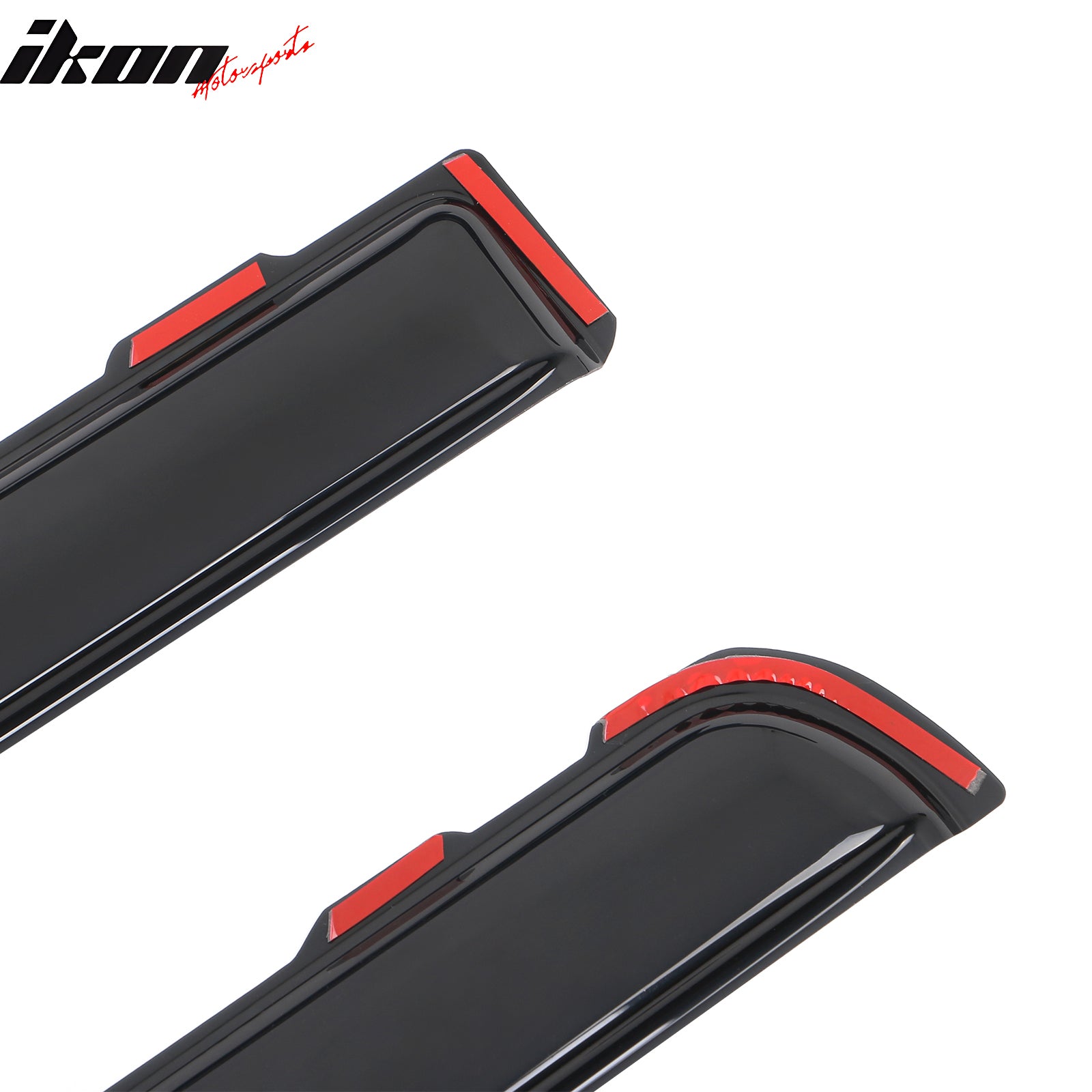 For 04-14 Ford F150 Extended Cab Window Visor Deflectors In Channel Acrylic Vent