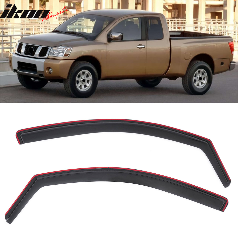 2004-2015 Nissan Titan Extended/King Cab In-Channel Window Visor Guard