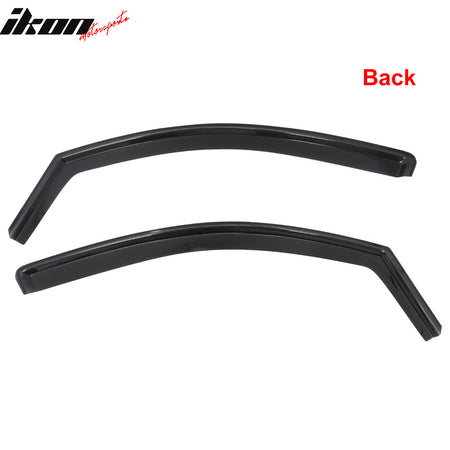 Fits 04-15 Nissan Titan Extended Cab Window Visors In-Channel Sun Rain Guard 2PC