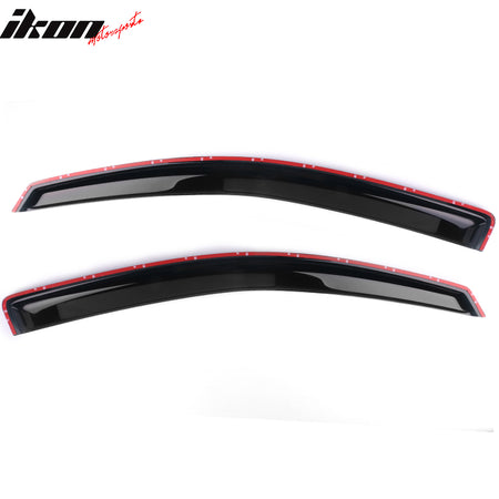 Fits 04-15 Nissan Titan King Cab Tape-On Window Visors Sun Guard Rain Deflectors