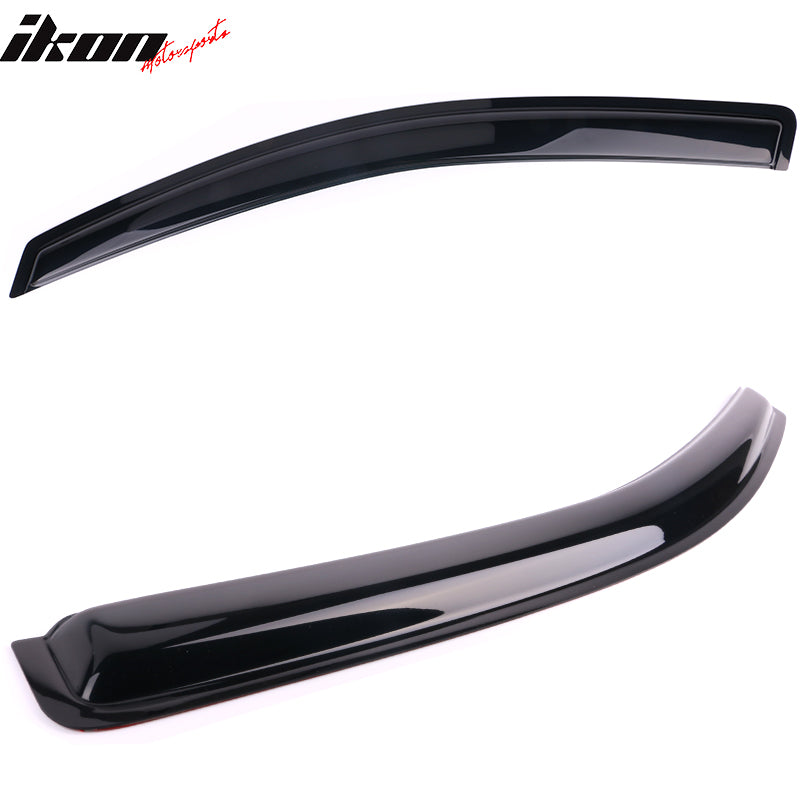 Fits 04-15 Nissan Titan King Cab Tape-On Window Visors Sun Guard Rain Deflectors