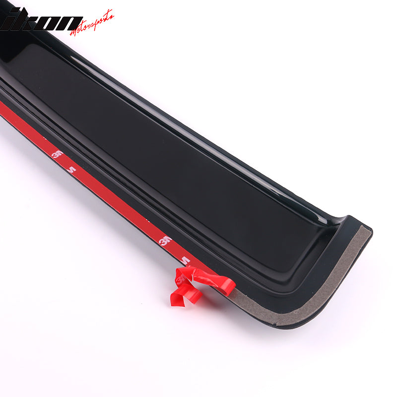 Fits 04-15 Nissan Titan King Cab Tape-On Window Visors Sun Guard Rain Deflectors