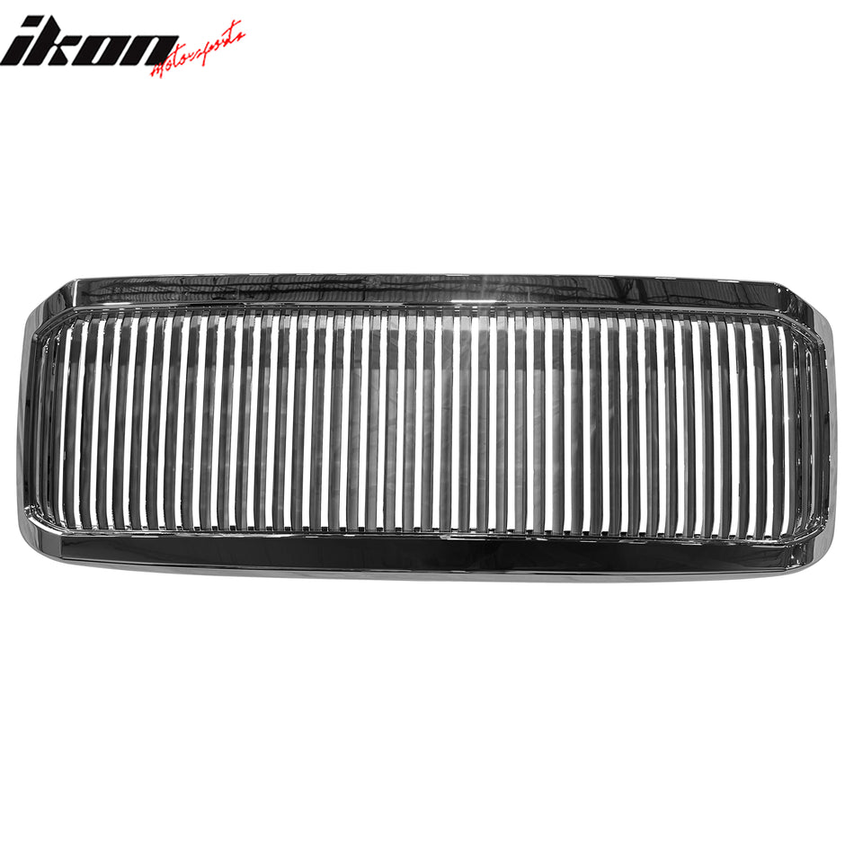 2005-2007 Ford F-250 Vertical Style Front Bumper Grille Chrome ABS