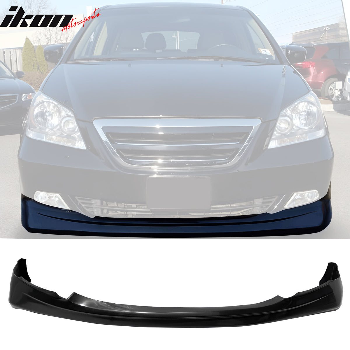 For 2005-2007 Honda Odyssey Van Front Bumper Lip Splitter Spoiler + Strut Rods For 2005-2007 Honda Odyssey Van Front Bumper Lip Splitter Spoiler + Strut Rods
