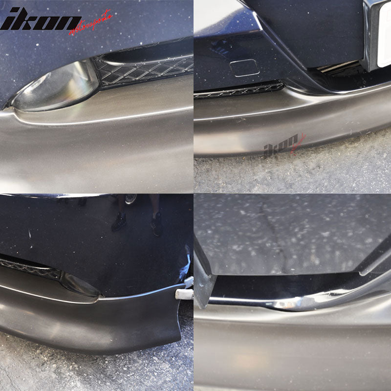 Fits 05-08 BMW E90 3-Series Front Bumper Lip IKON Style Spoiler PU Splitter Kit