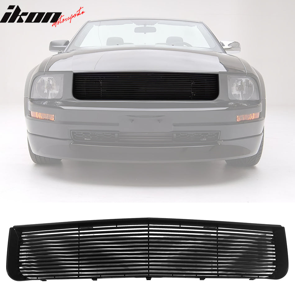 2005-2008 Ford Mustang V6 Performance Style Front Bumper Upper Grille